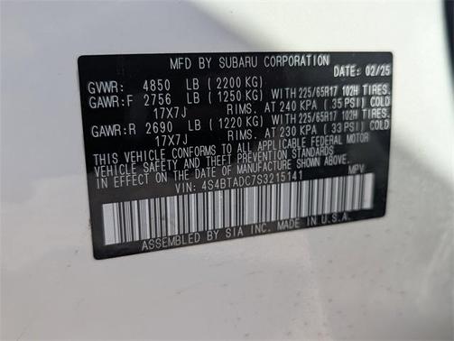 2025 Subaru Outback Premium