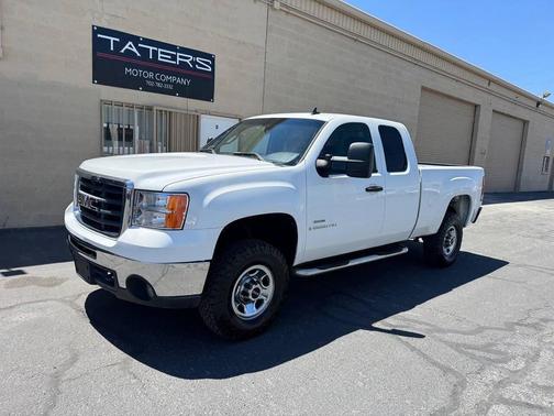 Summit White 2009 GMC Sierra 2500 SLE Extended Cab