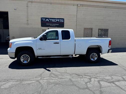Summit White 2009 GMC Sierra 2500 SLE Extended Cab