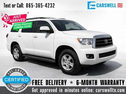 Super White 2012 Toyota Sequoia SR5