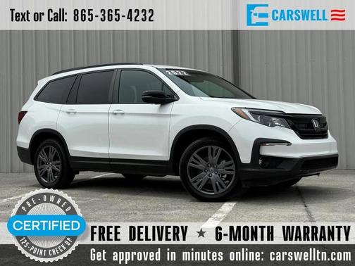 Platinum White Pearl 2022 Honda Pilot 2WD Sport