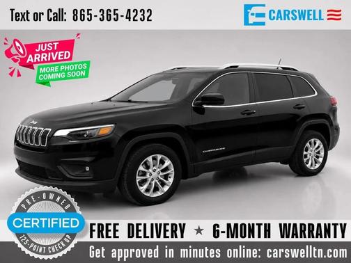 Diamond Black Crystal Pearlcoat 2019 Jeep Cherokee Latitude
