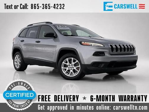 Billet Silver Metallic Clearcoat 2016 Jeep Cherokee Sport