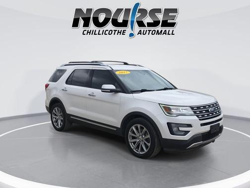 WHITE PLATINUM MET TRI-COAT 2017 Ford Explorer Limited