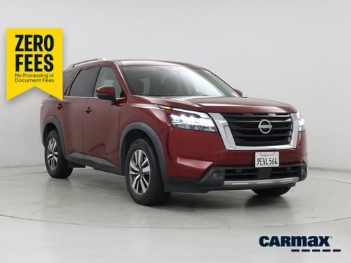 Red 2023 Nissan Pathfinder SL