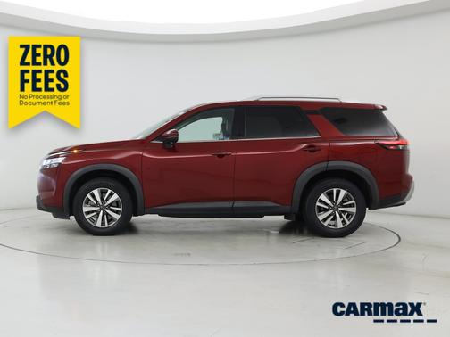 Red 2023 Nissan Pathfinder SL