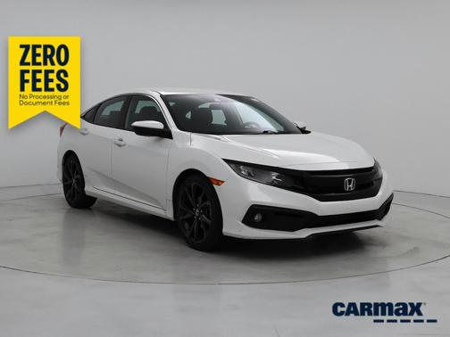 White 2020 Honda Civic Sport