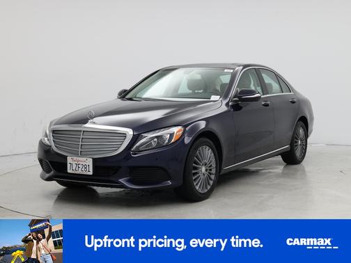 Blue 2015 Mercedes-Benz C-Class