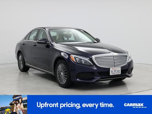 Blue 2015 Mercedes-Benz C-Class