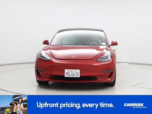 Red 2022 Tesla Model 3