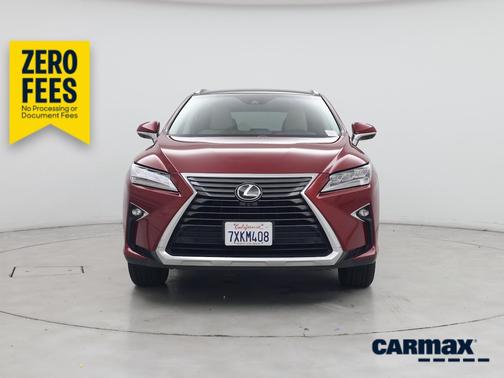 Red 2017 Lexus RX 350