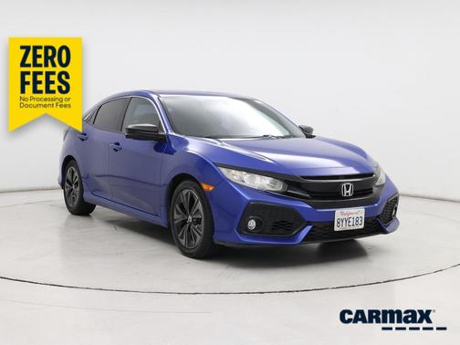 Blue 2018 Honda Civic EX-L