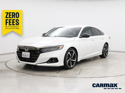 White 2021 Honda Accord Sport