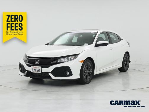 White 2019 Honda Civic EX