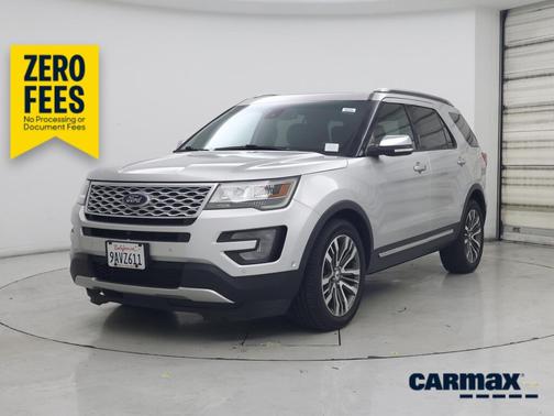 Silver 2017 Ford Explorer Platinum