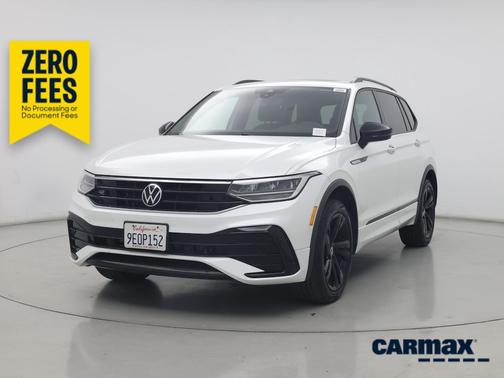 White 2023 Volkswagen Tiguan SE R-Line Black