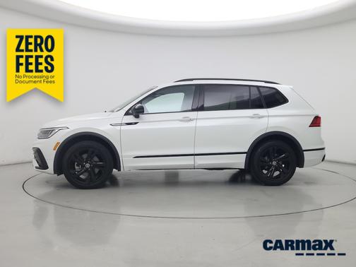 White 2023 Volkswagen Tiguan SE R-Line Black