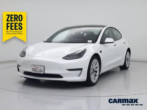 White 2022 Tesla Model 3