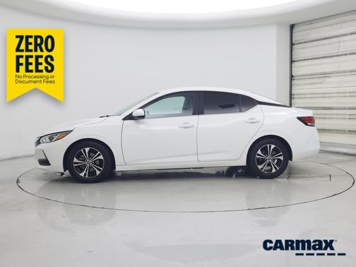 White 2022 Nissan Sentra SV