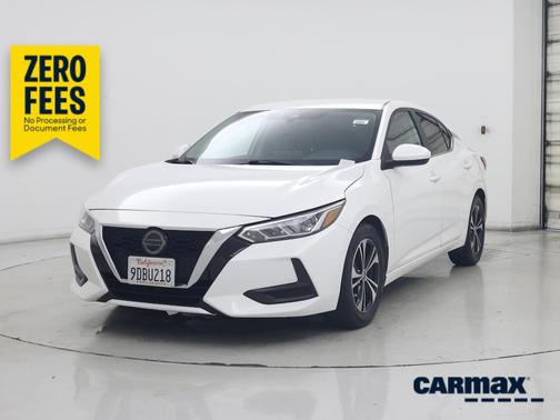 White 2022 Nissan Sentra SV