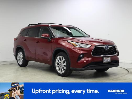 Red 2023 Toyota Highlander Hybrid Limited