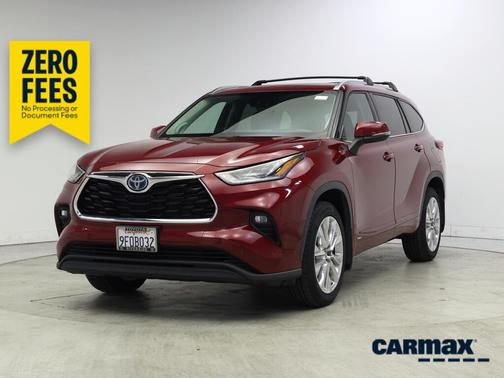Red 2023 Toyota Highlander Hybrid Limited