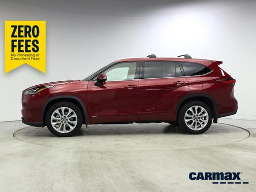 Red 2023 Toyota Highlander Hybrid Limited