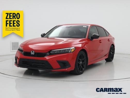 Red 2022 Honda Civic Sport