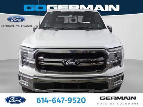 Star White Metallic Tri-Coat 2024 Ford F-150 LARIAT