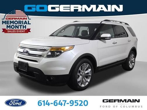 White Platinum Clearcoat Metallic 2014 Ford Explorer Limited