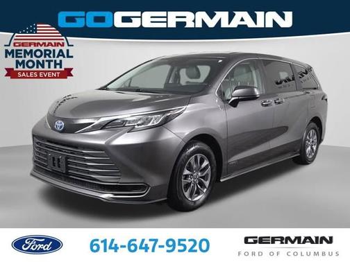 Predawn Gray Mica 2021 Toyota Sienna LE 8 Passenger