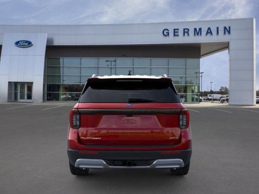 Rapid Red Metallic Tinted Clearcoat 2026 Ford Explorer Platinum