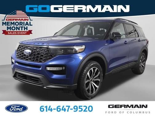 Atlas Blue Metallic 2023 Ford Explorer ST-Line