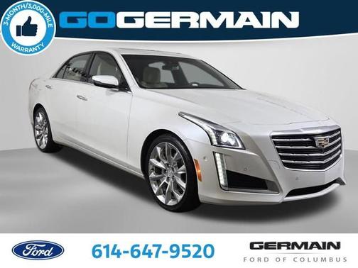 Crystal White Tricoat 2017 Cadillac CTS 3.6L Premium Luxury