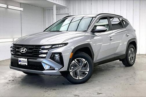 Silver 2025 Hyundai TUCSON Hybrid Blue