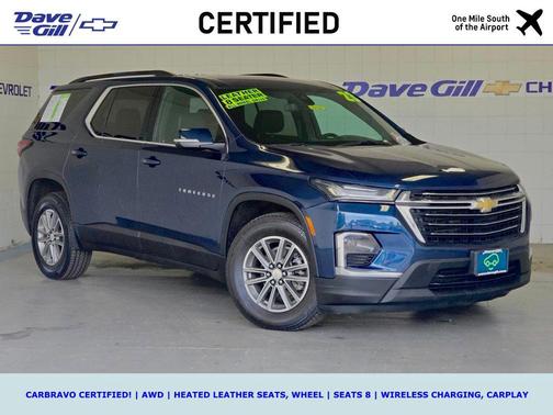 Northsky Blue Metallic 2023 Chevrolet Traverse LT Leather
