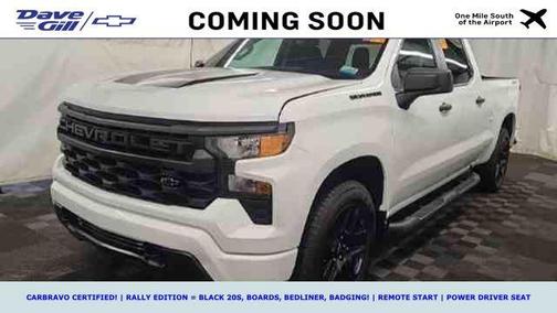 Summit White 2023 Chevrolet Silverado 1500 Custom