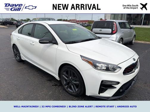 Clear White 2020 Kia Forte GT-Line