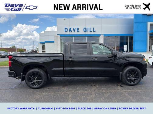 Black 2024 Chevrolet Silverado 1500 Custom