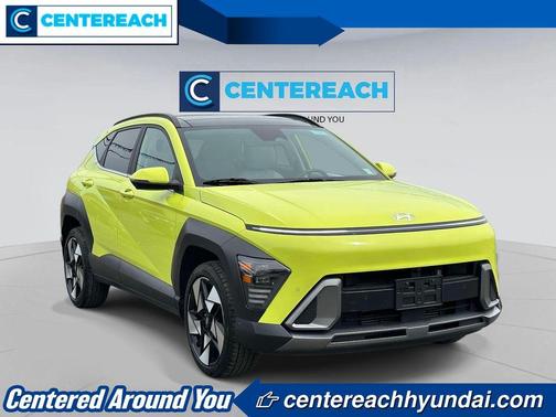Yellow 2024 Hyundai KONA Limited