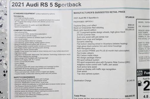 2021 Audi RS 5 2.9T