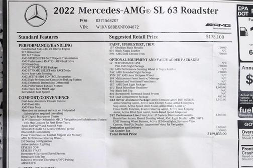2022 Mercedes-Benz AMG SL 63 Base