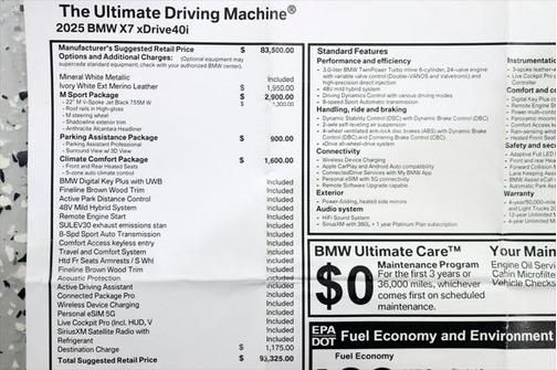 2025 BMW X7 xDrive40i