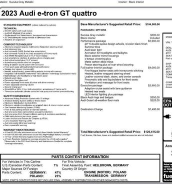 2023 Audi e-tron GT Premium Plus