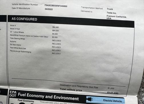 2022 Tesla Model X Plaid