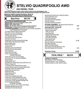 2024 Alfa Romeo Stelvio Quadrifoglio