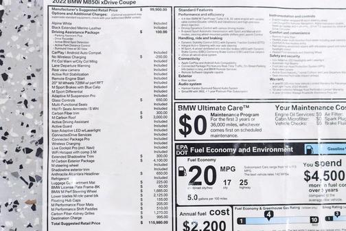 2022 BMW M850 M850i xDrive