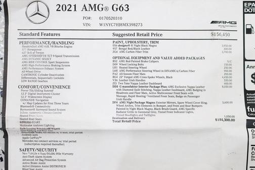 2021 Mercedes-Benz AMG G 63 G 63 AMG