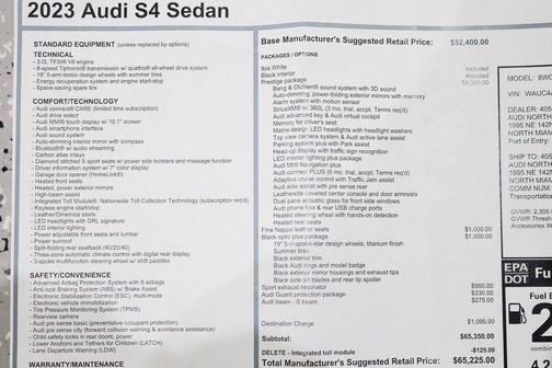 2023 Audi S4 3.0T Prestige