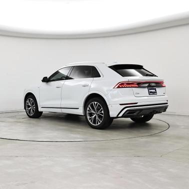 White 2021 Audi Q8 55 Premium Plus